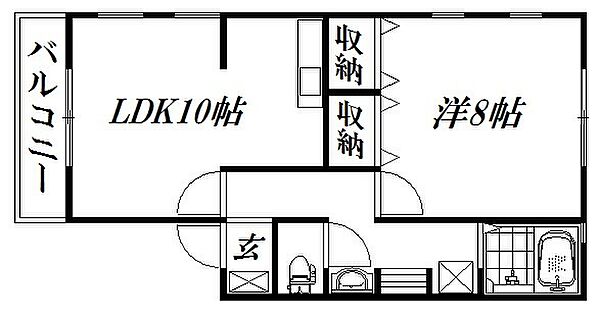 静岡県浜松市中央区名塚町(賃貸アパート1LDK・2階・43.50㎡)の写真 その2