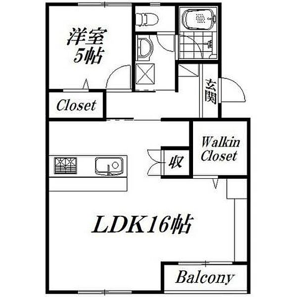 静岡県浜松市中央区西伊場町(賃貸アパート1LDK・1階・49.95㎡)の写真 その2