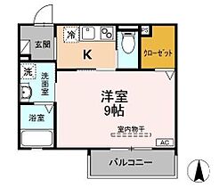 静岡県浜松市中央区上浅田1丁目（賃貸アパート1K・3階・31.15㎡） その2