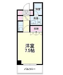 CASAMIRA日神パレステージ浜松第2 1Kの間取図画像