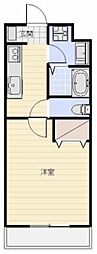 cassis 1Kの間取図画像