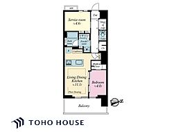 浅草タワー 1SDKの間取図画像