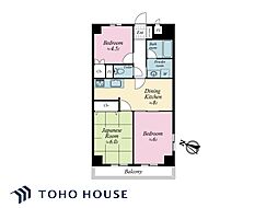 エンゼルハイム新小岩 3DKの間取図画像