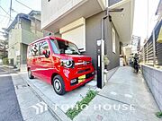 「カースペース」駐車スペースがあるので、お子様の自転車やバイク置き場にするスペースとしてもご利用いただけます。