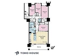 シーガーデン新浦安E 4LDKの間取図画像