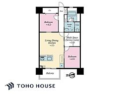 北砂四丁目住宅 2SLDKの間取図画像