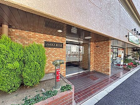 「エントランス入口」植栽もお手入れがしっかりとされており、美しい外観のポイントになっています。