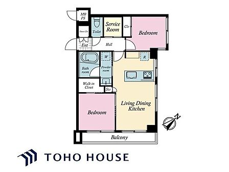 2SLDK 間取り
