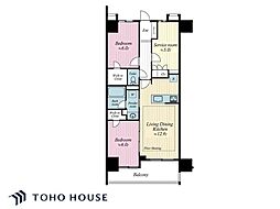 プレシス東陽町 2SLDKの間取図画像