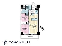 ラミアール鶯谷駅前マンション 2LDKの間取図画像