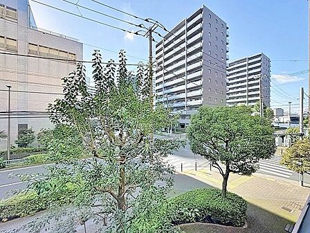 「眺望」都心にいながら緑に囲まれ、自然を感じることのできる穏やかな住戸です。日々の喧騒を忘れ、落ち着いたひと時をお過ごしください。