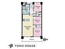 なぎさニュータウン7号棟 3LDKの間取図画像