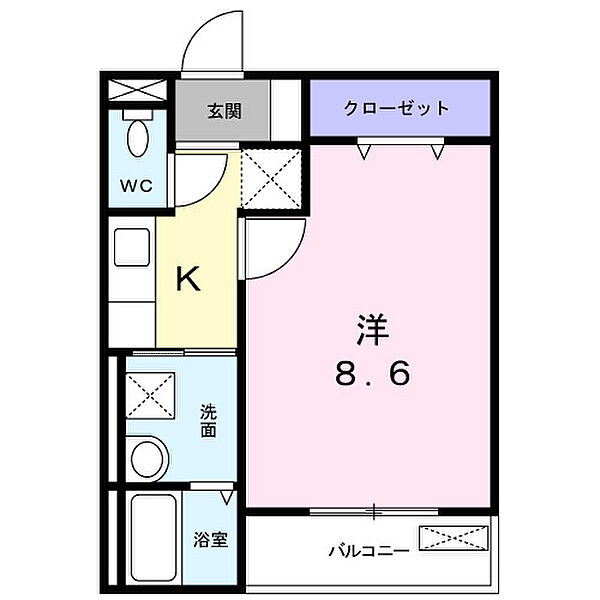 ホメ　ハウオリ 201｜大阪府池田市住吉2丁目(賃貸アパート1K・2階・28.98㎡)の写真 その2