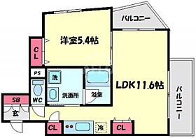 W.O.B SHINMACHI  ｜ 大阪府大阪市西区新町4丁目（賃貸マンション1LDK・10階・42.64㎡） その2