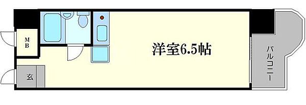 ローラン南森町 208｜大阪府大阪市北区南森町1丁目(賃貸マンション1R・2階・19.44㎡)の写真 その2