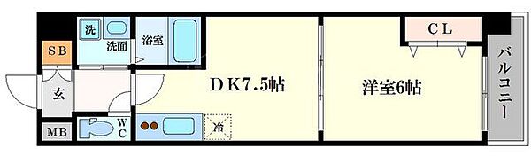 ジューム南船場 1203｜大阪府大阪市中央区南船場2丁目(賃貸マンション1DK・12階・35.18㎡)の写真 その2