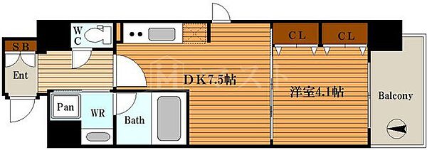 コンフォリア心斎橋ＥＡＳＴ 1201｜大阪府大阪市中央区博労町2丁目(賃貸マンション1DK・12階・31.92㎡)の写真 その2