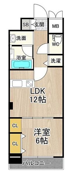 ジューム南船場 ｜大阪府大阪市中央区南船場2丁目(賃貸マンション1LDK・13階・42.28㎡)の写真 その2