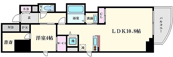 セレニテフラン本町 902｜大阪府大阪市中央区久太郎町2丁目(賃貸マンション1SLDK・9階・49.98㎡)の写真 その2