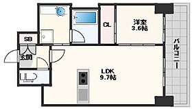 ノルデンタワー南森町アドバンス 1602 ｜ 大阪府大阪市北区南森町1丁目3-18（賃貸マンション1LDK・16階・35.83㎡） その2