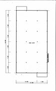 2階平面図　無指定地域なので、色々な建物が建築可能ですが、倉庫で計画してみました