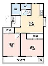 メゾンド神田 101 ｜ 愛知県岡崎市六名新町8-24（賃貸マンション2LDK・1階・56.00㎡） その2