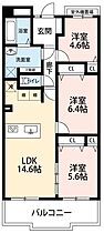 ロイヤルマンション緑丘II 202 ｜ 愛知県岡崎市緑丘1丁目20-4（賃貸マンション3LDK・2階・70.76㎡） その2