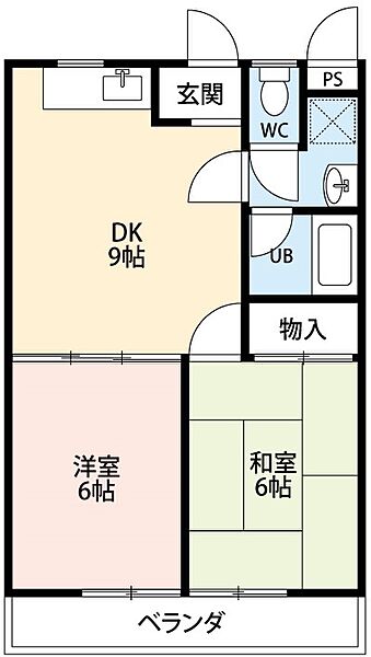 マンションいしはら 106｜愛知県岡崎市洞町字的場(賃貸マンション2DK・1階・43.74㎡)の写真 その2