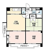 イーストガーデンポプラ館 601 ｜ 愛知県岡崎市欠町字三田田北通22-5（賃貸マンション3LDK・6階・58.50㎡） その2