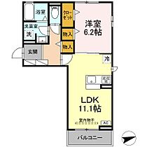 愛知県岡崎市六名1丁目7-8（賃貸アパート1LDK・2階・44.18㎡） その2