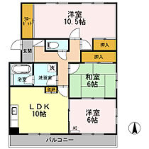 三ノ久保マンション 303 ｜ 愛知県岡崎市美合町字三ノ久保13-3（賃貸マンション3LDK・3階・65.80㎡） その2