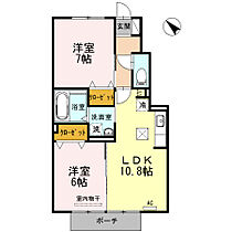 D-SQUARE 102 ｜ 愛知県岡崎市土井町字池田甲37-1（賃貸アパート2LDK・1階・54.55㎡） その2