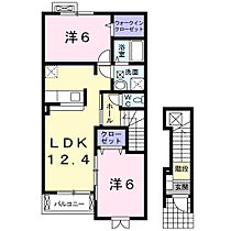 イリス　Ａ 202 ｜ 愛知県岡崎市戸崎町字藤狭16番地1（賃貸アパート2LDK・2階・58.52㎡） その2