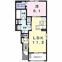 ベルメゾン石神 102 ｜ 愛知県岡崎市石神町15番地16（賃貸アパート1LDK・1階・44.18㎡） その2