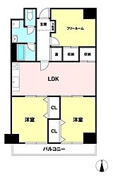 チサンマンション新大阪10番館 2SLDKの間取り