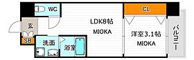 LIVIAZ三明町  ｜ 大阪府大阪市阿倍野区三明町1丁目9-17（賃貸マンション1LDK・8階・27.40㎡） その2