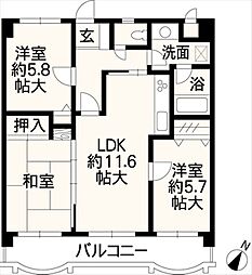 間取図画像 3LDK