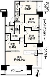 ブランシエラ熊本中央 4LDKの間取図画像
