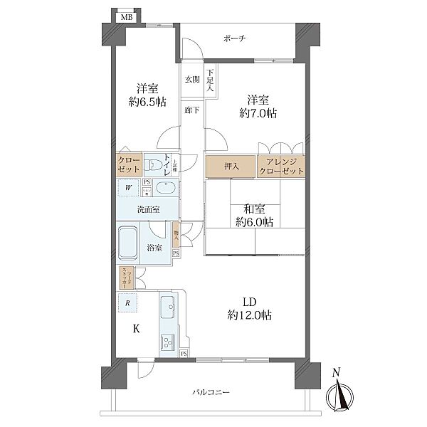 間取りを拡大表示