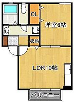 オレンジヒルB  ｜ 福岡県北九州市小倉南区上吉田6丁目（賃貸アパート1LDK・1階・39.40㎡） その2