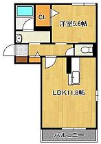 シャーメゾンプレシャス  ｜ 福岡県京都郡苅田町大字提（賃貸アパート1LDK・2階・42.94㎡） その2