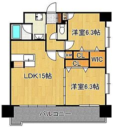 グランヒルズ行橋 2LDKの間取図画像