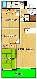グラシューズエール 3LDKの間取図画像