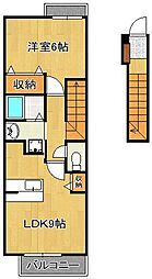 カレントハウス 1LDKの間取図画像