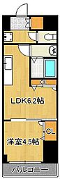 雅ビル 1DKの間取図画像