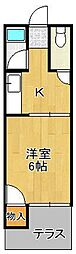 アベンツリー・ミラモ 1Kの間取図画像