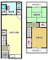 船橋町連棟貸家  ｜ 大阪府藤井寺市船橋町（賃貸テラスハウス2LDK・1階・59.29㎡） その2