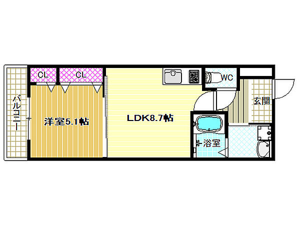 フジパレス法善寺 ｜大阪府柏原市法善寺1丁目(賃貸アパート1LDK・3階・34.20㎡)の写真 その2