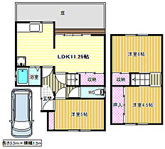 須賀3丁目貸家  ｜ 大阪府富田林市須賀3丁目7-12（賃貸一戸建3LDK・1階・64.71㎡） その2