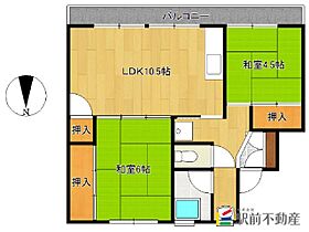 ユートピア玉名I 405 ｜ 熊本県玉名市玉名2123-2（賃貸マンション2LDK・4階・54.76㎡） その2